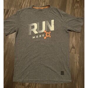Orange Theory Men’s /Women’s Unisex Tee Shirt Run Logo Grey Size Medium